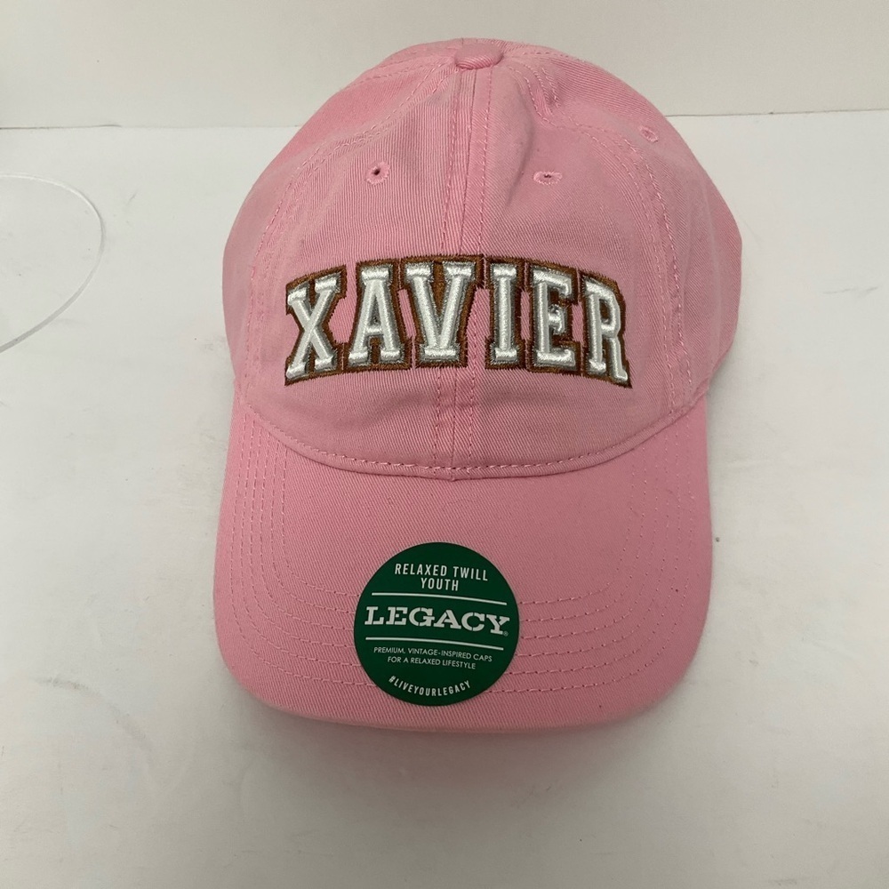 LEGACY Xavier U HBCU Light Pink Baseball Hat NWT Cotton Dad Cap Youth Adjustable - Picture 11 of 11